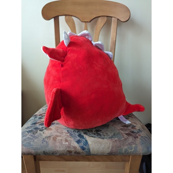 HTF Squishmallows Baiden Red Dragon 16"? 15"? Plush Toy EUC - Picture 5 of 9